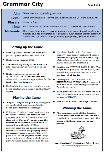 Tải miễn phí Grammar City - trò chơi ngữ pháp tiếng Anh cực hấp dẫn